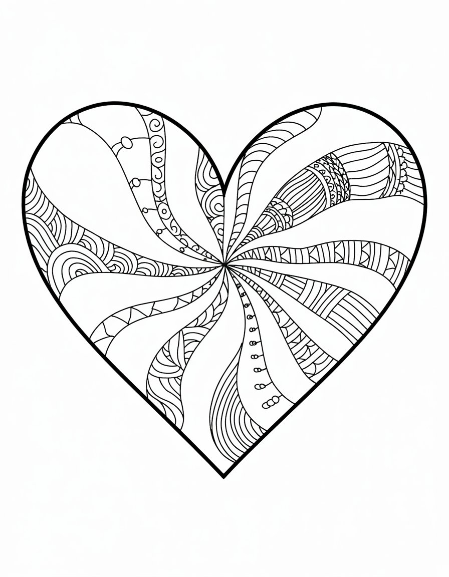 Heart Zentangle